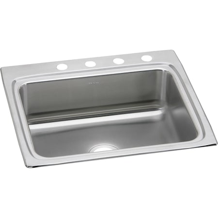 Elkay Lustertone Ss 25X22X8.1 Single Bowl Drop-In Sink With Quick-Clip LRQ25224